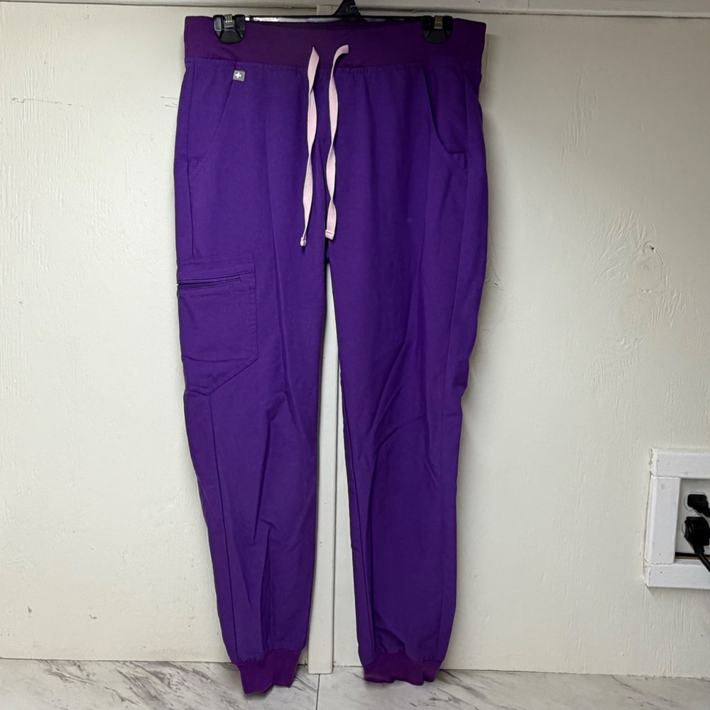 FIGS Technical Collection Zamora Jogger Scrub Pants Purple Women Small W18SW2005